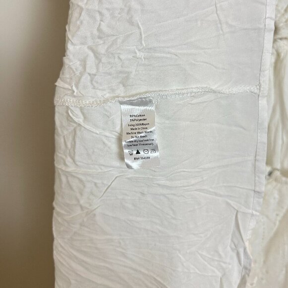 PETAL & PUP Merletto Short Sleeve Cutout Eyelet Maxi Dress in White Size Small - Picture 10 of 15